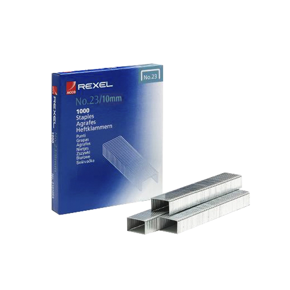 Corchetes Rexel Nº23/10 | Caja 1000 Unidades