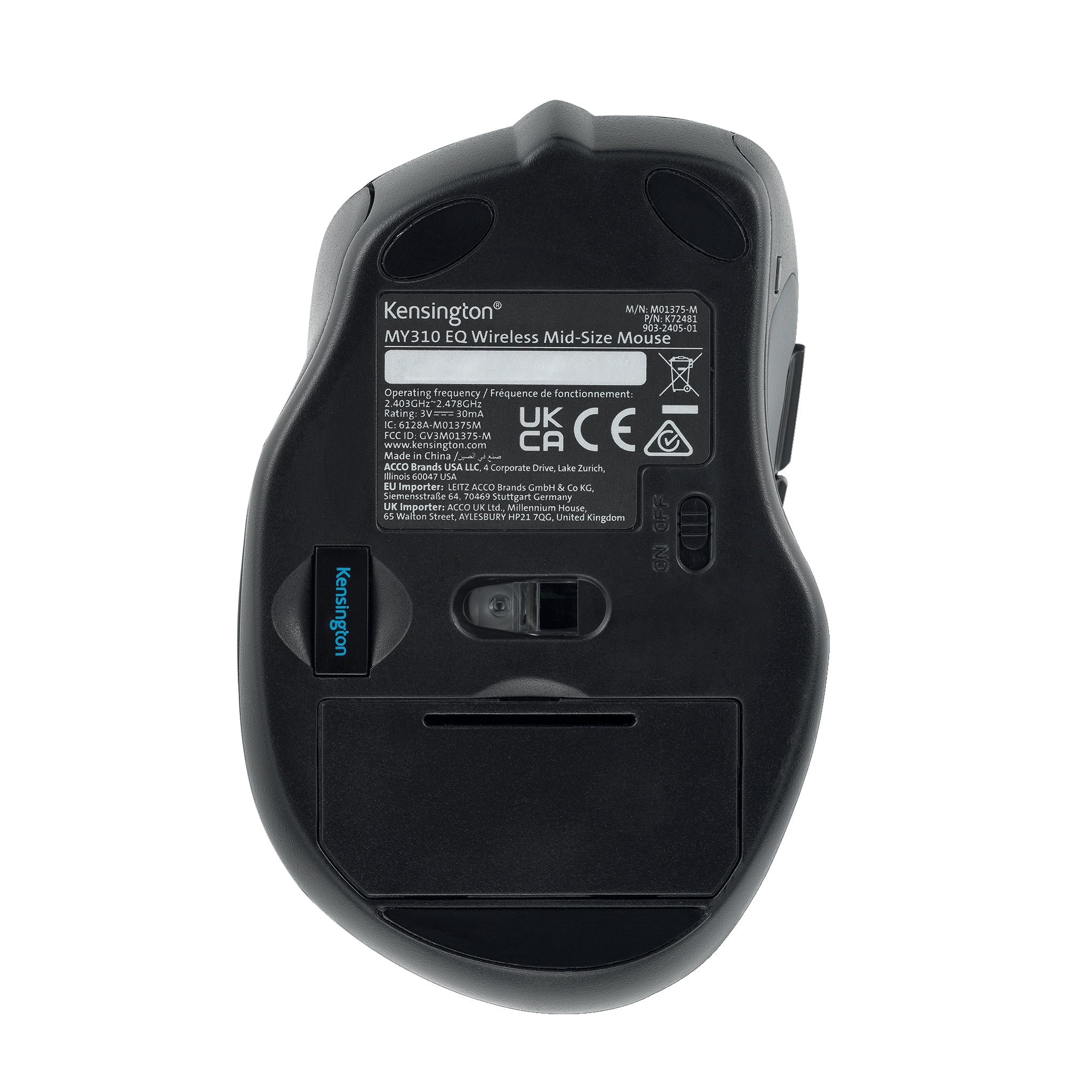 Mouse Inalámbrico Kensington USB Mediano MY310 EQ