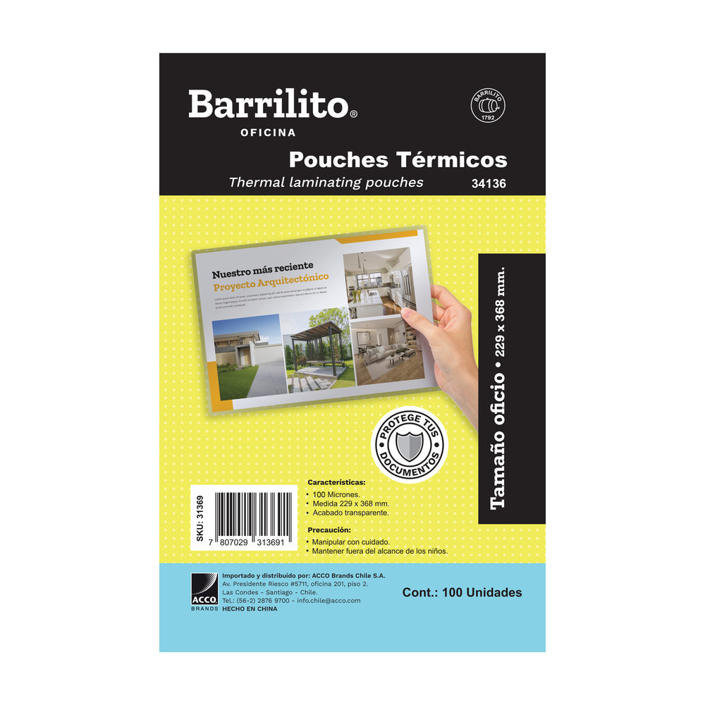 Pouches Térmicos Tamaño Carta 229x292