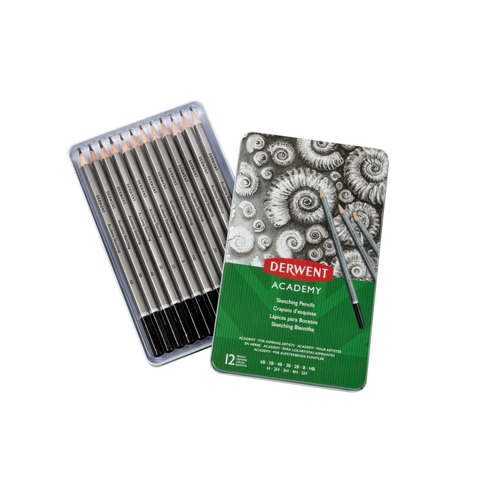 Caja de Lápices Bosquejo 12 Unidades – Grados 5H a 6B