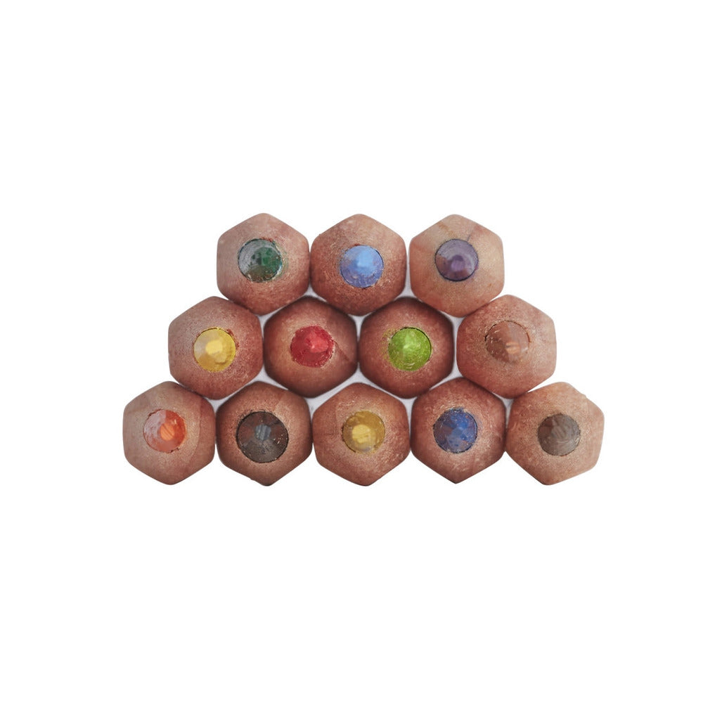 Caja de Lápices Acuarela 12 Colores – Solubles en Agua