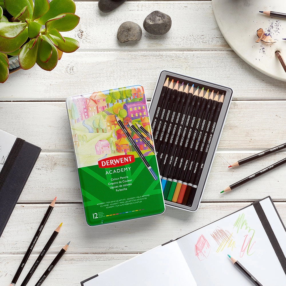 Caja de Lápices de Colores 12 – Pigmentos Cremosos y Mezclables
