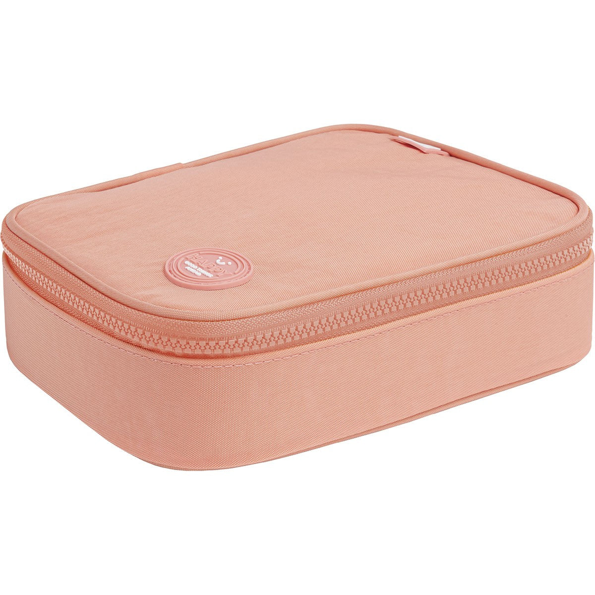 Estuche Box Happy Salmón con Divisor y Elásticos – 150x210x60mm