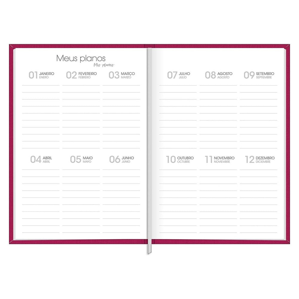 Planner Ejecutivo Tilibra Cosido Lume M5 2027 Rojo