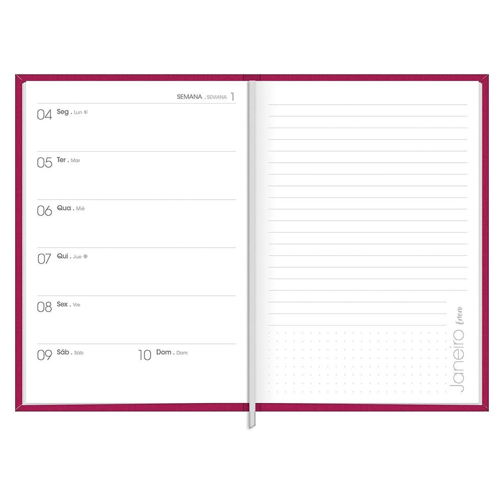 Planner Ejecutivo Tilibra Cosido Lume M5 2027 Amarillo