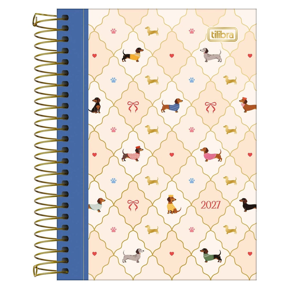 Agenda Espiral Tilibra Bownie M3 2027 Azul