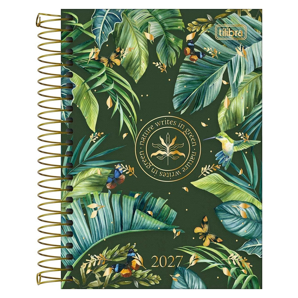 Agenda Espiral Tilibra Naturalis Diaria M5 2027 Azul