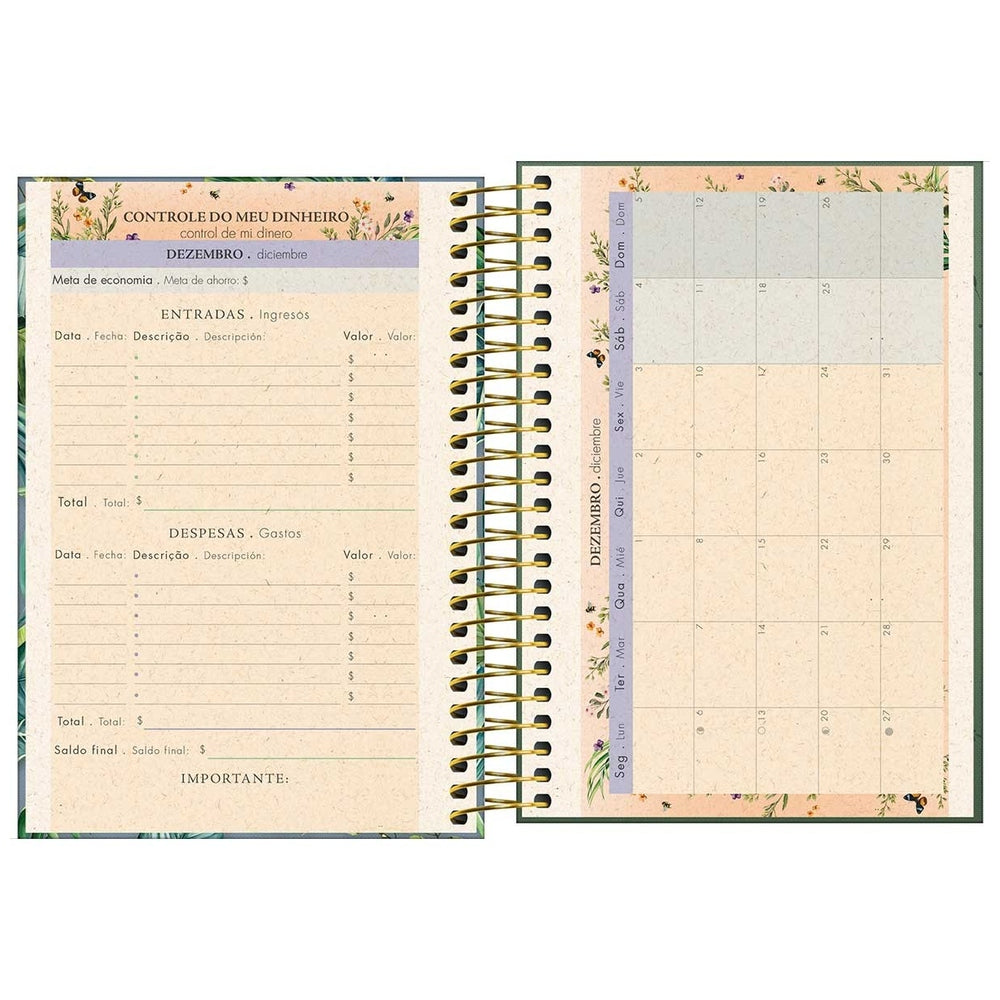 Agenda Espiral Tilibra Naturalis Diaria M5 2027 Azul