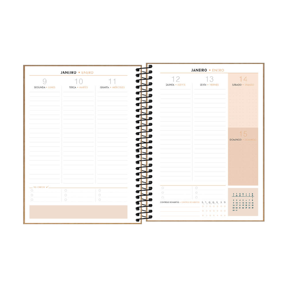 Planner Espiral Kraftwork 2023