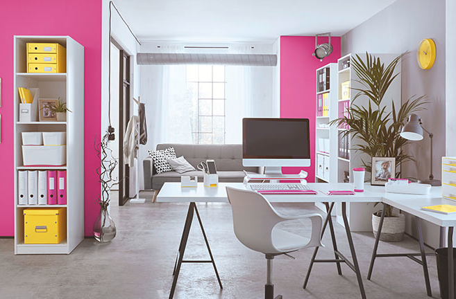 Esquemas de color en tu oficina en casa