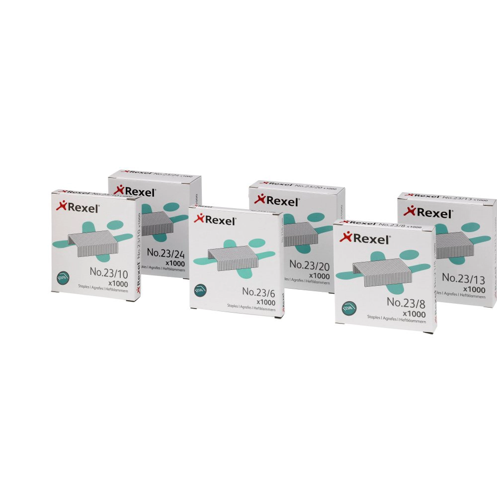 Corchetes Rexel 23/17 mm – Caja 1000 Unidades