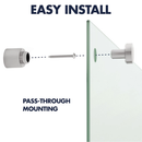 Pizarra de Vidrio Magnética Sin Marco 90x120 cm