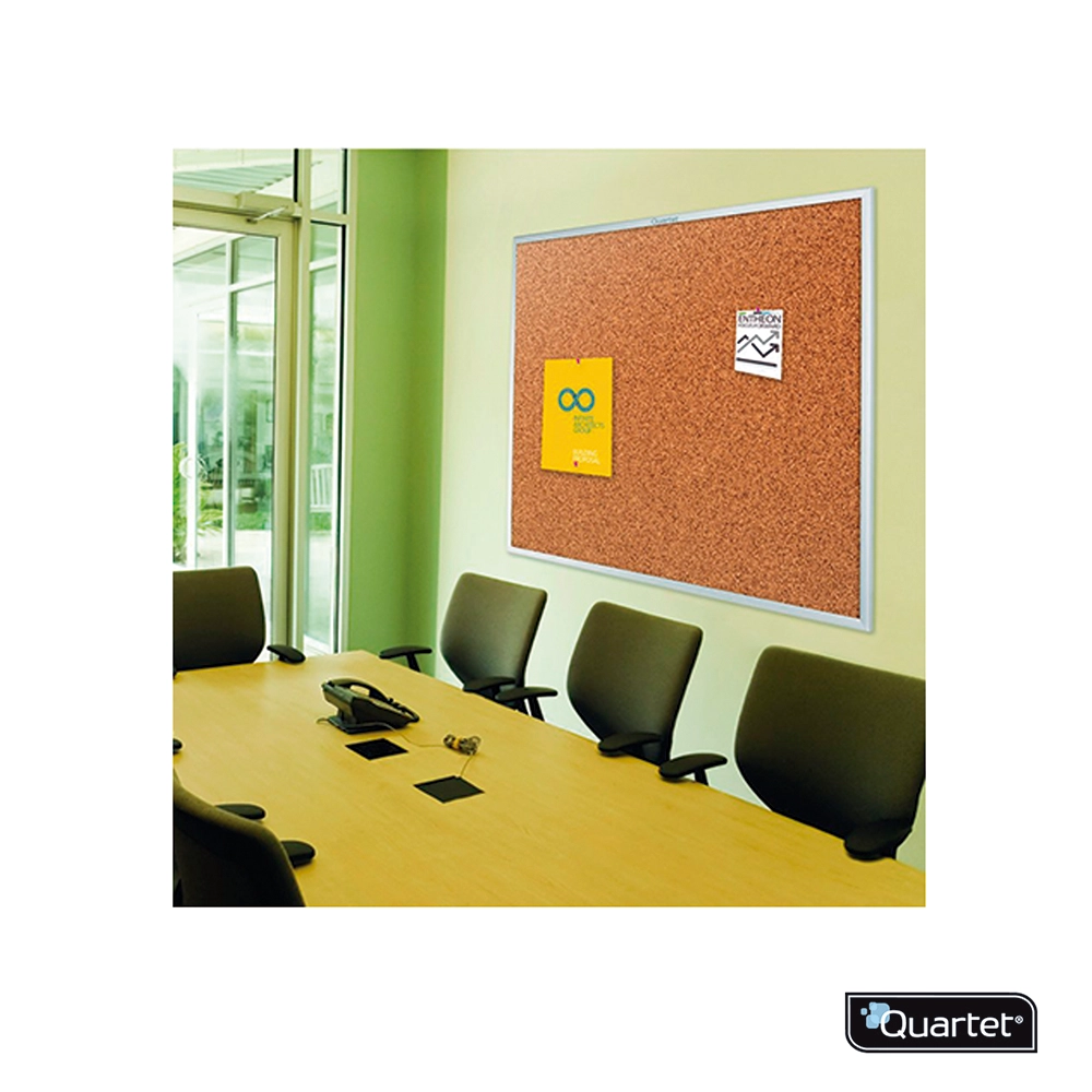 Pizarra de Corcho con Marco de Aluminio 45x60 cm