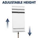 Pizarra Magnética + Brazos Laterales 60 x 90 cm. - Quartet