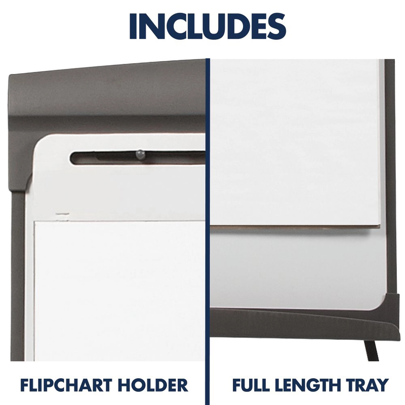 Pizarra Magnética + Brazos Laterales 68 x 89 cm. - Quartet