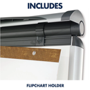 Pizarra Magnética + Brazos Laterales 68 x 99 cm. - Quartet