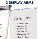 Pizarra Magnética con Brazos Laterales 68x99 cm