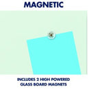 Pizarra Vidrio Magnética Sin Marco Horizon 70x130 cm Quartet