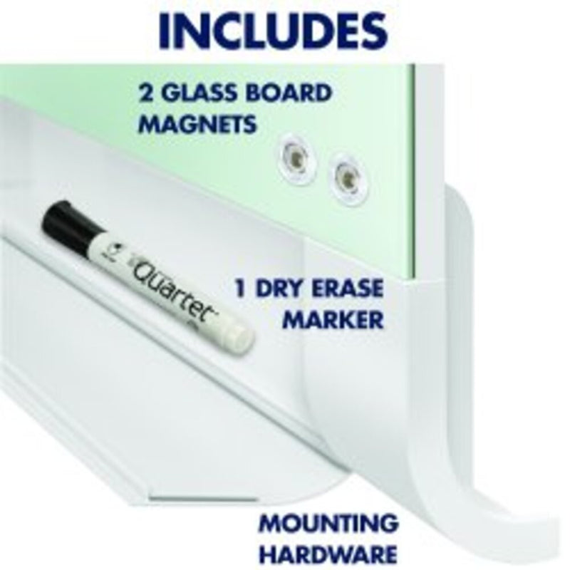 Pizarra Vidrio Magnética Sin Marco Horizon 70x130 cm Quartet