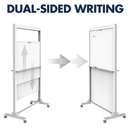 Pizarra móvil magnética Doble 100 x 172 cm Quartet