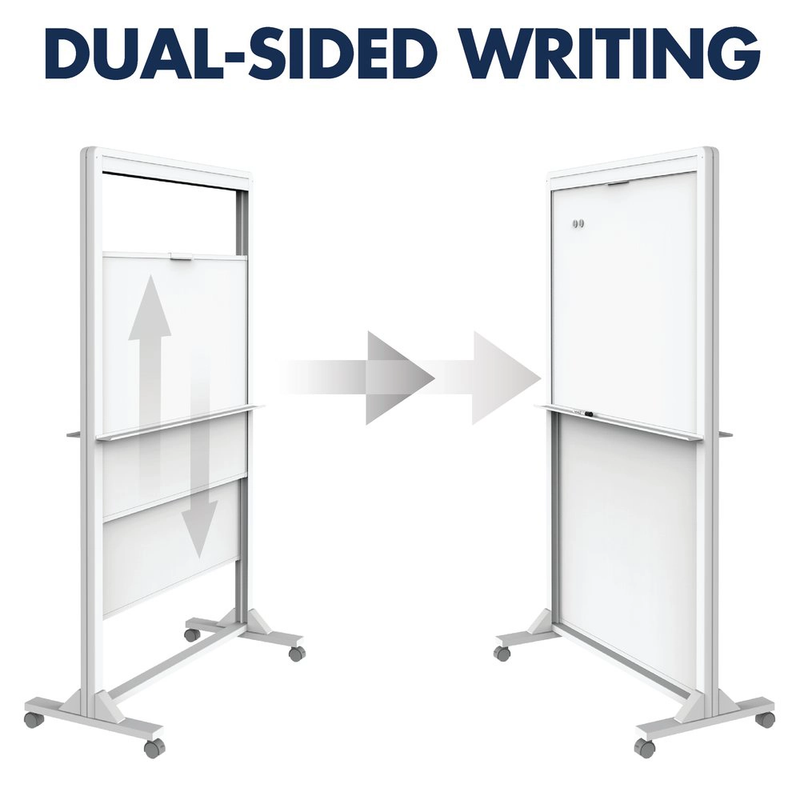 Pizarra móvil magnética Doble 100 x 172 cm Quartet