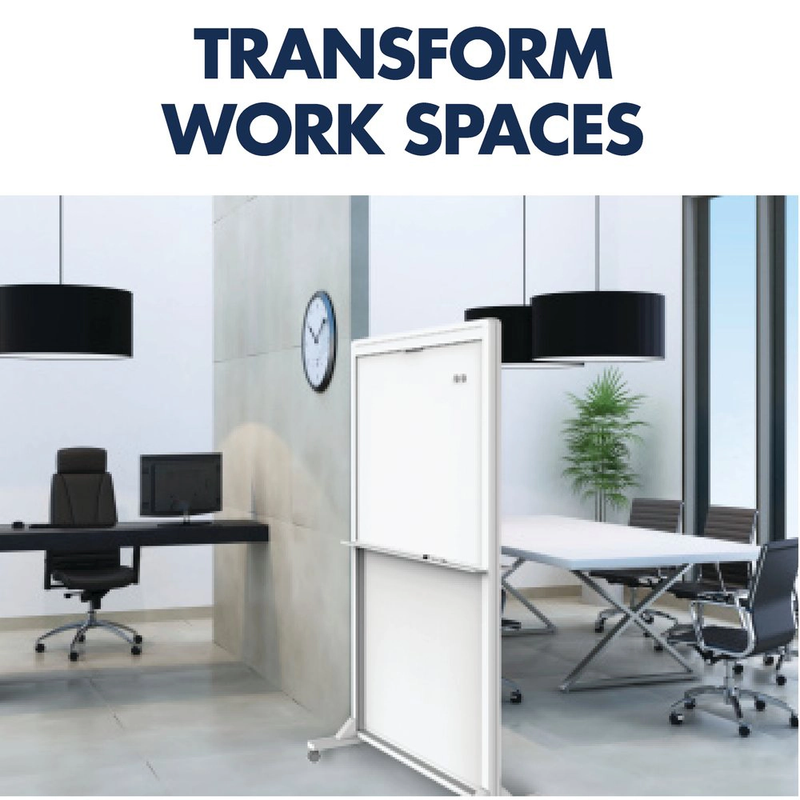 Pizarra móvil magnética Doble 100 x 172 cm Quartet