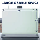 Pizarra de Vidrio Magnética para Escritorio 43x60 cm