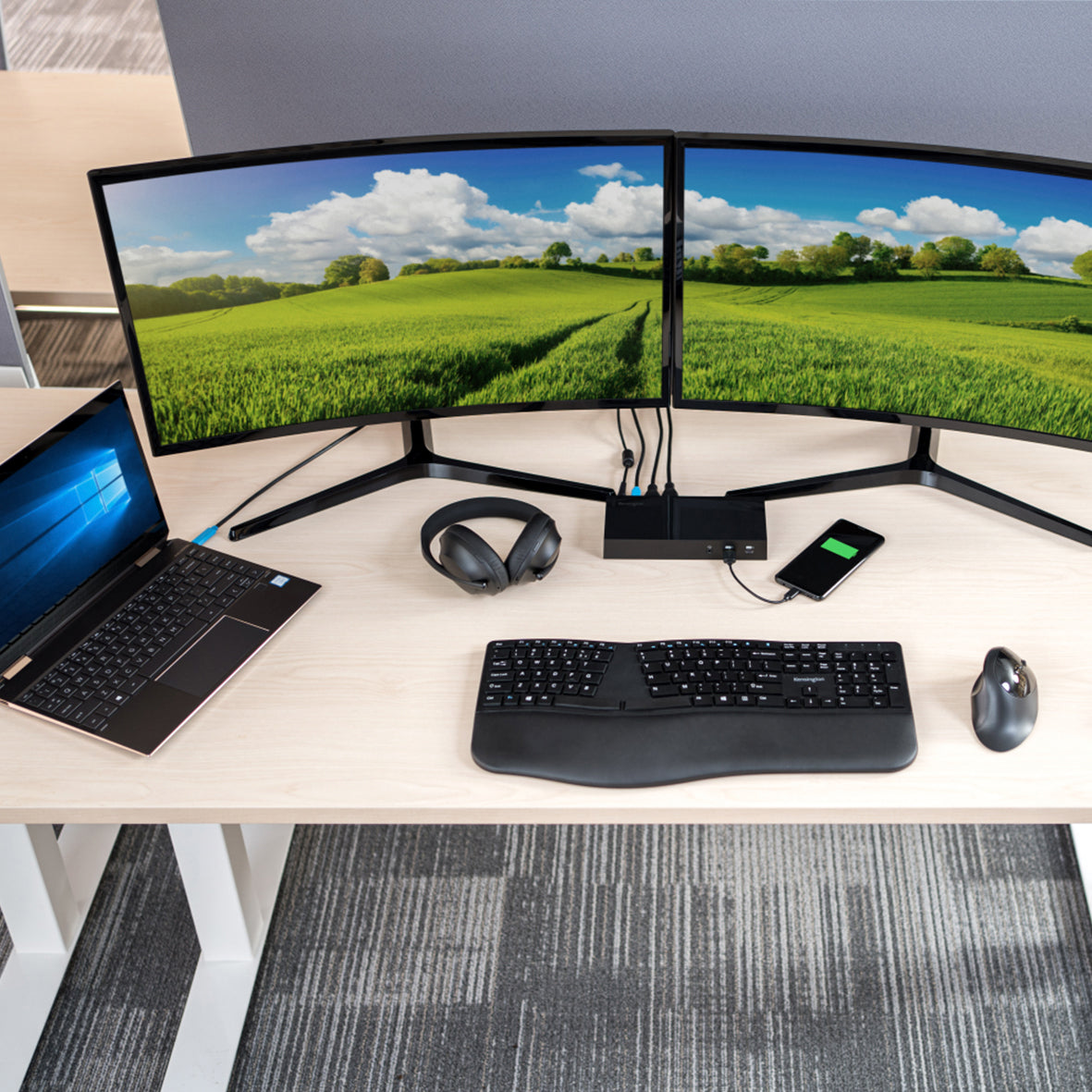 Combo Teclado y Mouse Ergonómico Inalámbrico Kensington Pro Fit