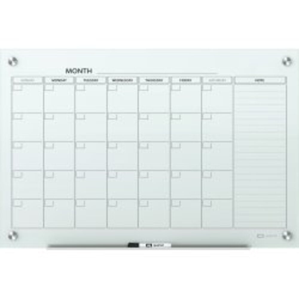 Pizarra de Vidrio Calendario Magnético 120x90 cm