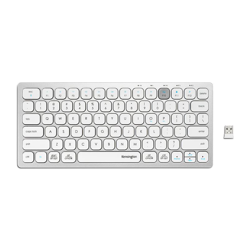 Teclado Inalámbrico Compacto 3 conexiones Blanco K75504ES