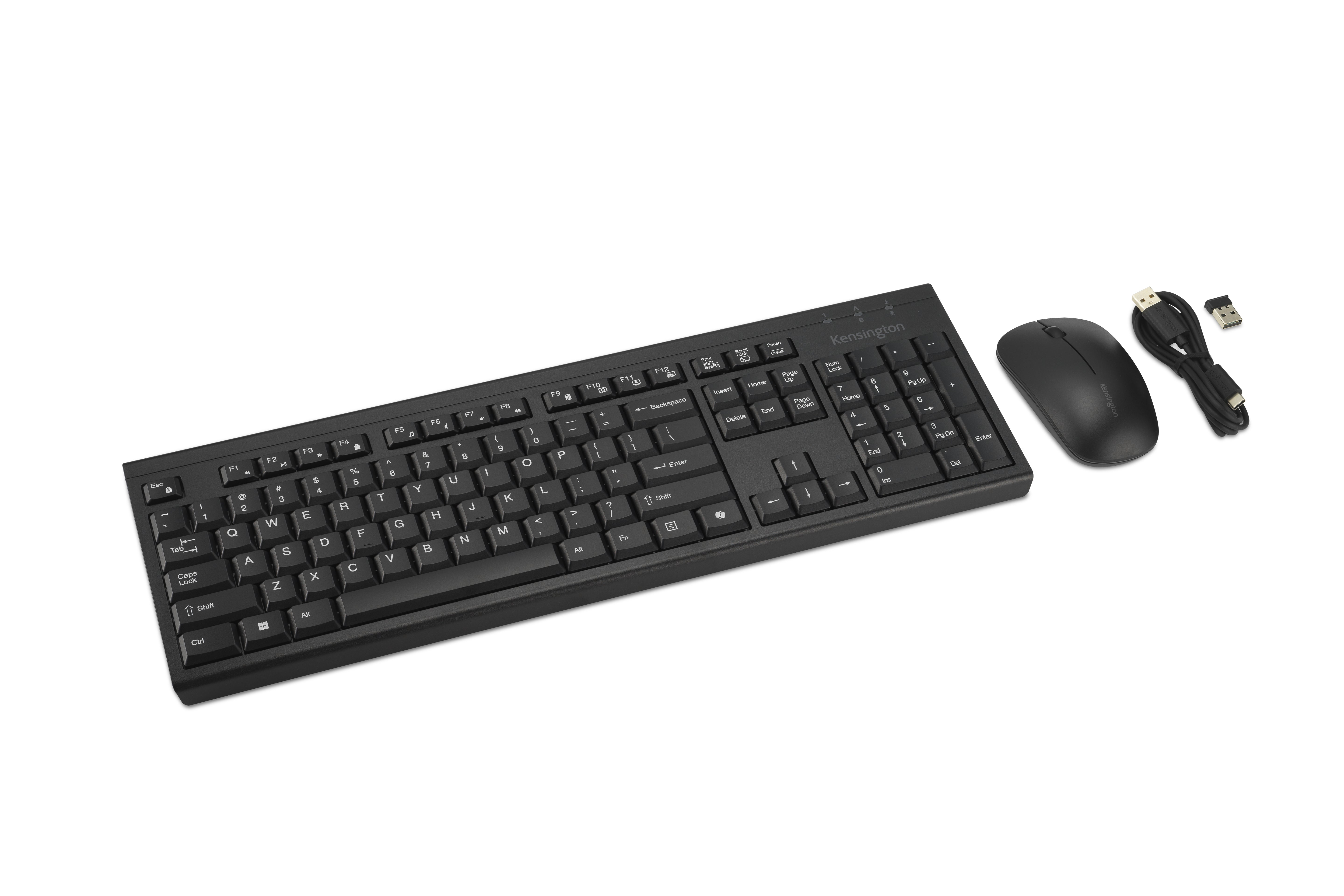 Combo Teclado y Mouse Inalámbrico Recargable Kensington KM270