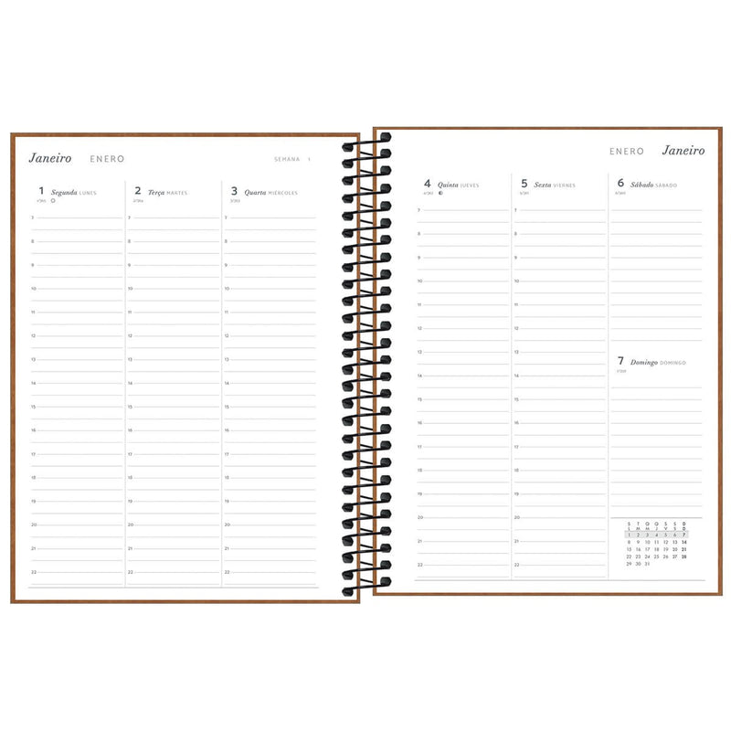 Agenda Planner 2024 Espiral Pratika M7