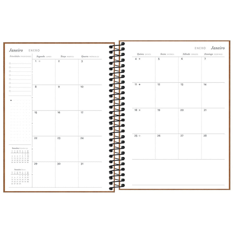 Agenda Planner 2024 Espiral Pratika M7