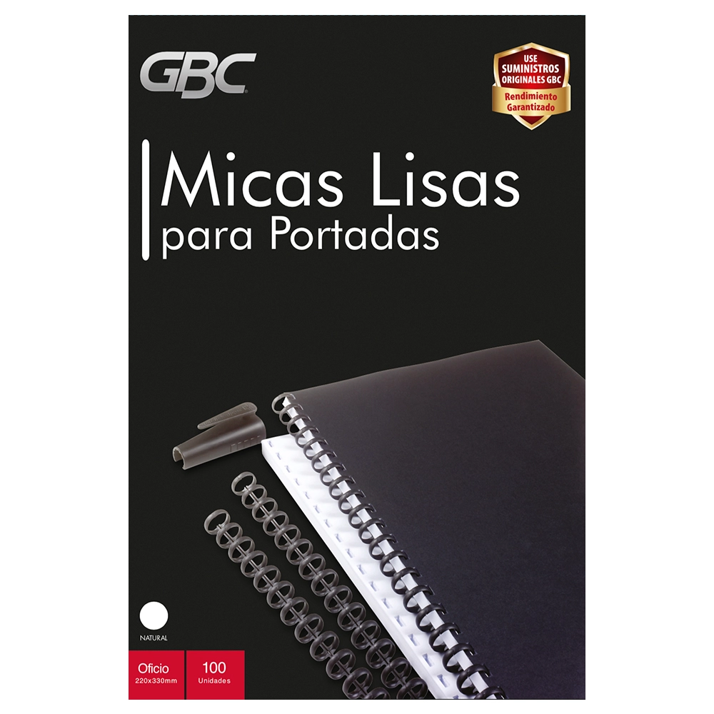 Mica Transparente Oficio GBC – Pack 100 Unidades