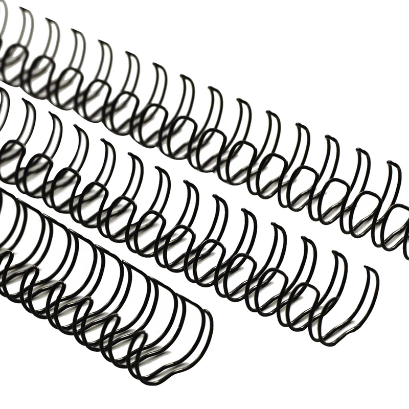 Paquete Anillo Metálico 9mm 3:1 Negro 20 Unidades - GBC