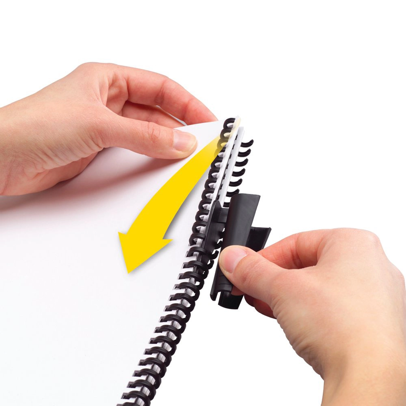 Anillo PROCLICK 12mm Negro 25 UN. / Capacidad 100 hojas