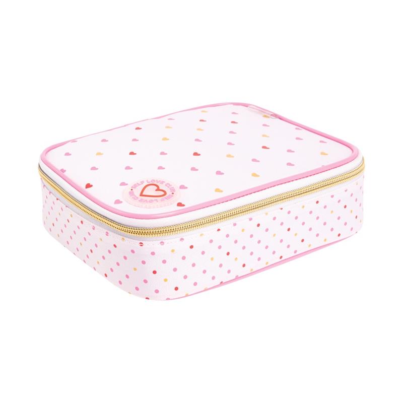 Estuche Box Joyful Rosa con Divisor Organizador – 150x210x60mm