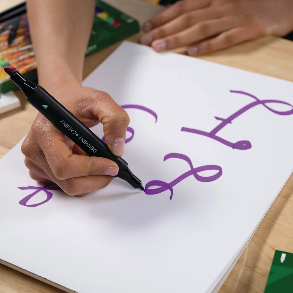 Plumones Marcadores 8 Colores – Punta Fina y Pincel