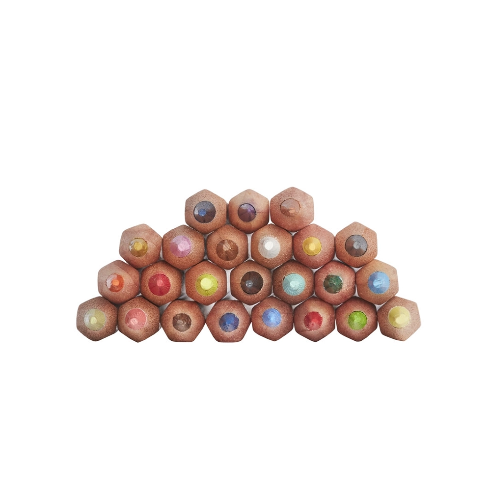 Caja de Lápices Acuarela 24 Colores – Pigmentos Solubles en Agua