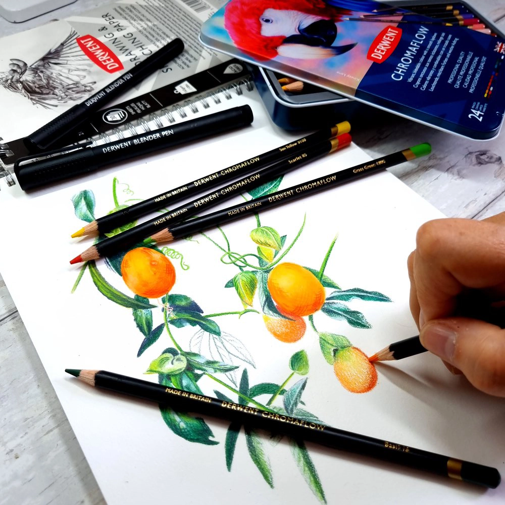 Lápices de Colores 48 Colores – Pigmentos Vibrantes y Suaves