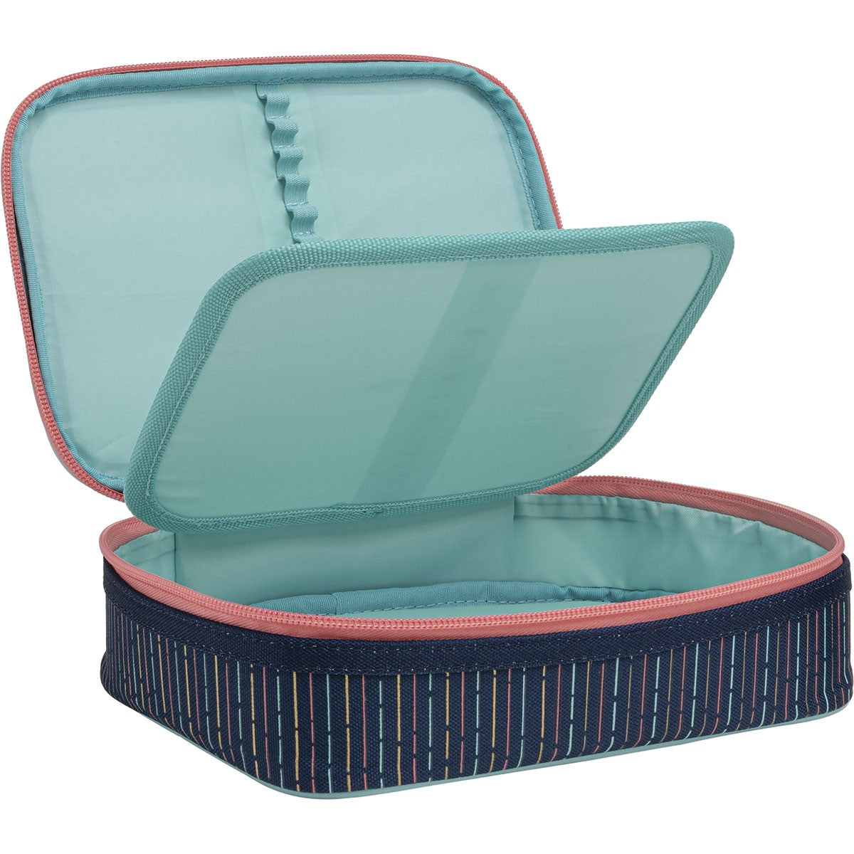 Estuche Box Dots con Divisor y Elásticos – Gran Capacidad