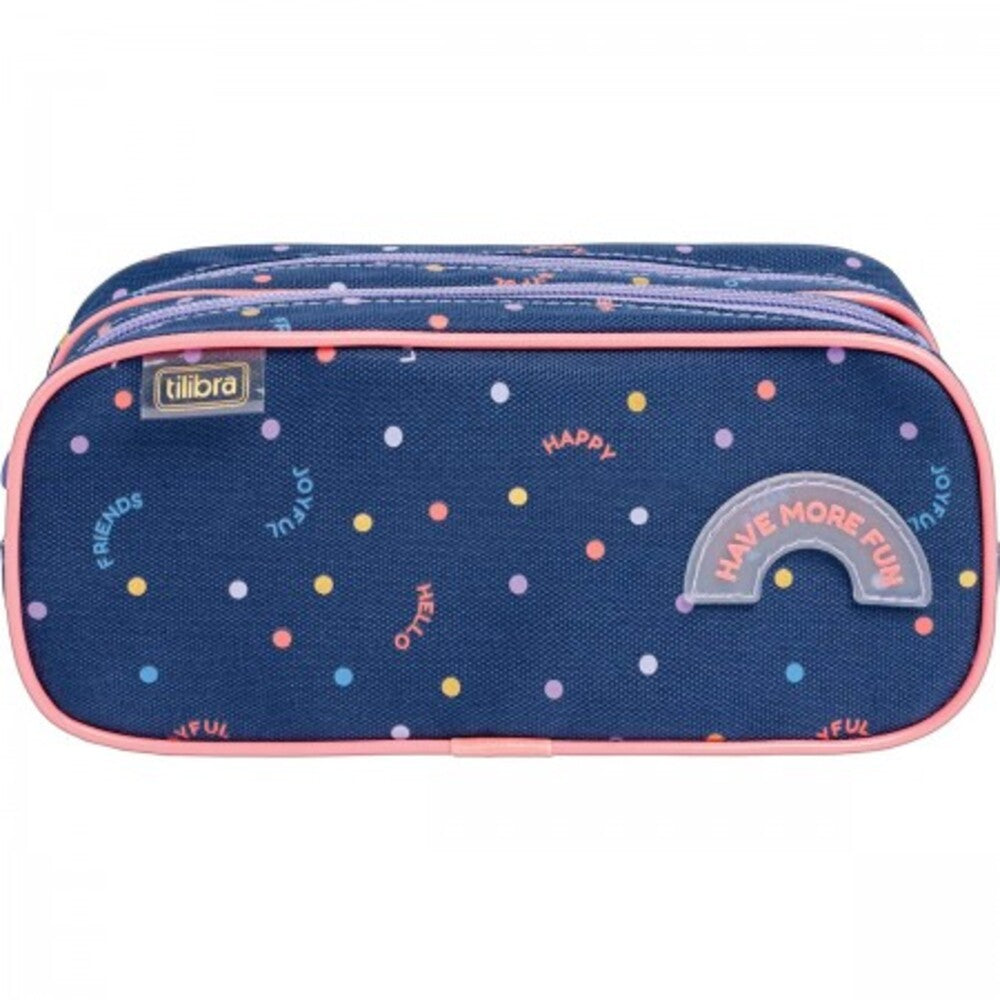 Estuche Duo Académie Dots con 2 Compartimentos – 210x90x90mm