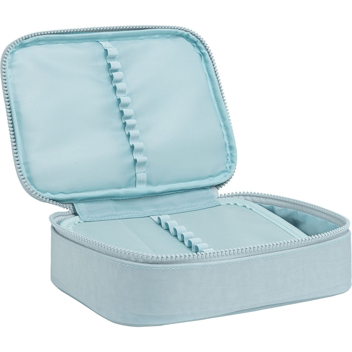 Estuche Box Happy Azul con Divisor Organizador – 120x210x30mm