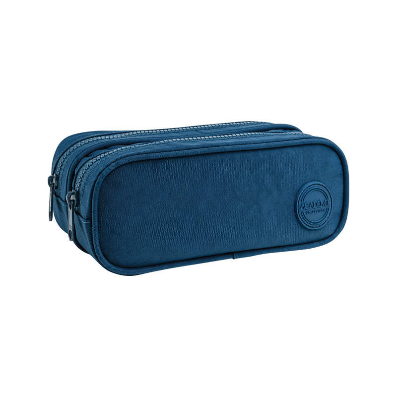 ESTUCHE DUO ACADEMIE AZUL 210x90X90MM