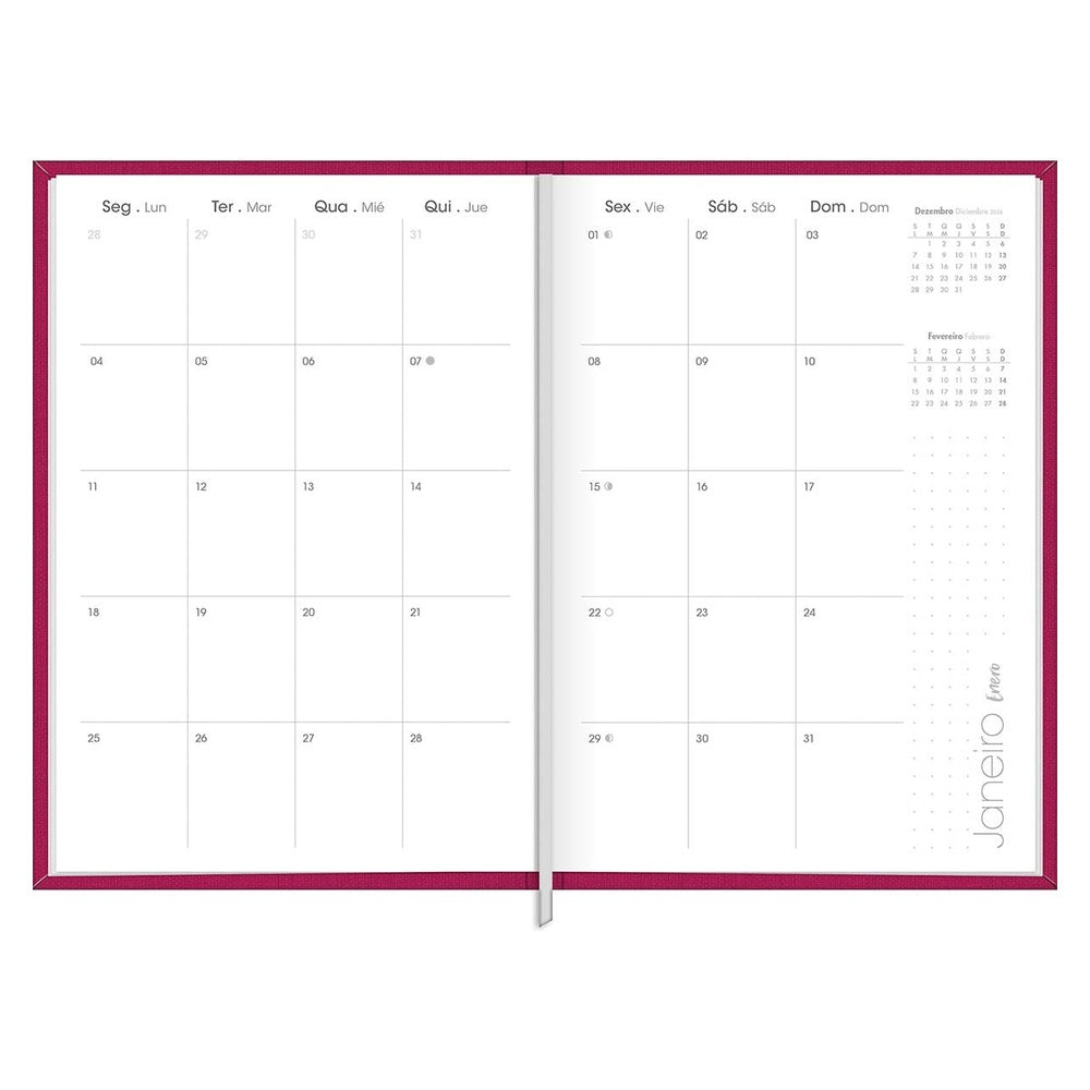 Planner Ejecutivo Tilibra Cosido Lume M5 2027 Azul