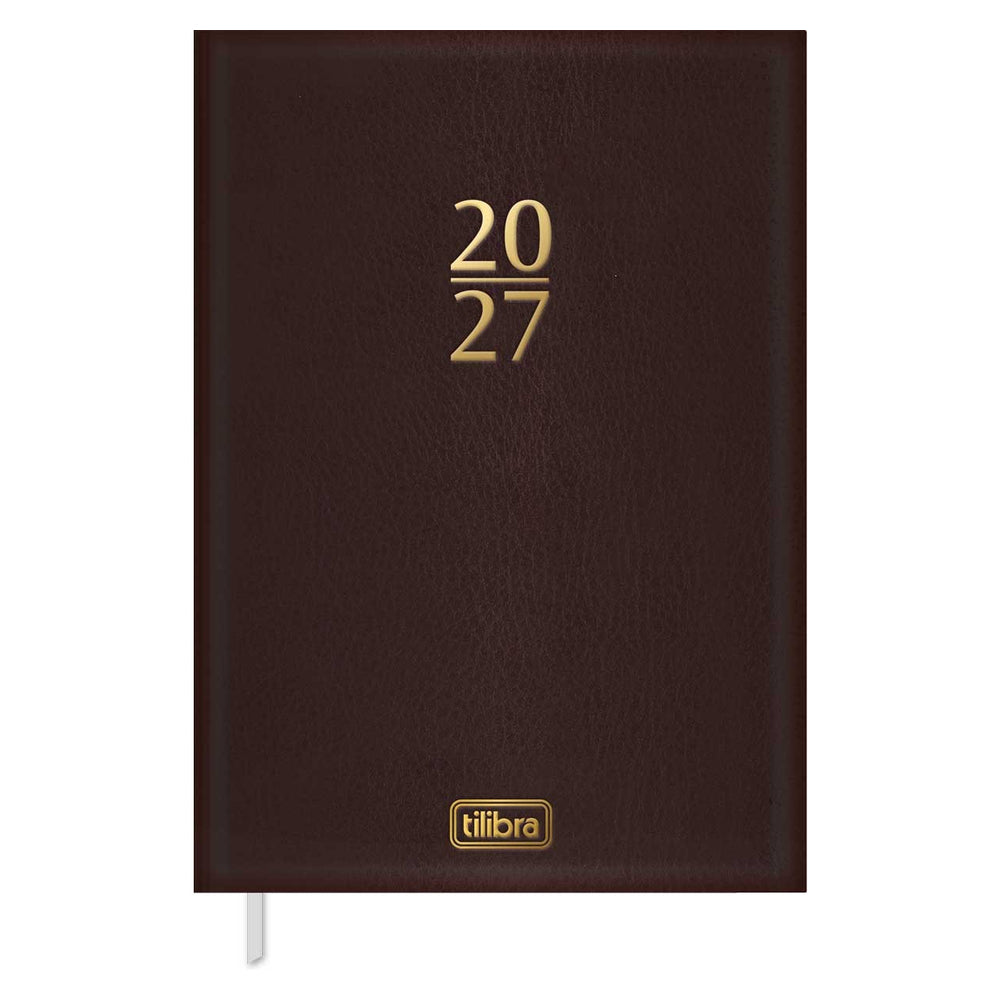 Agenda Ejecutiva Tilibra Cosida Diaria Torino M5 2027 Café