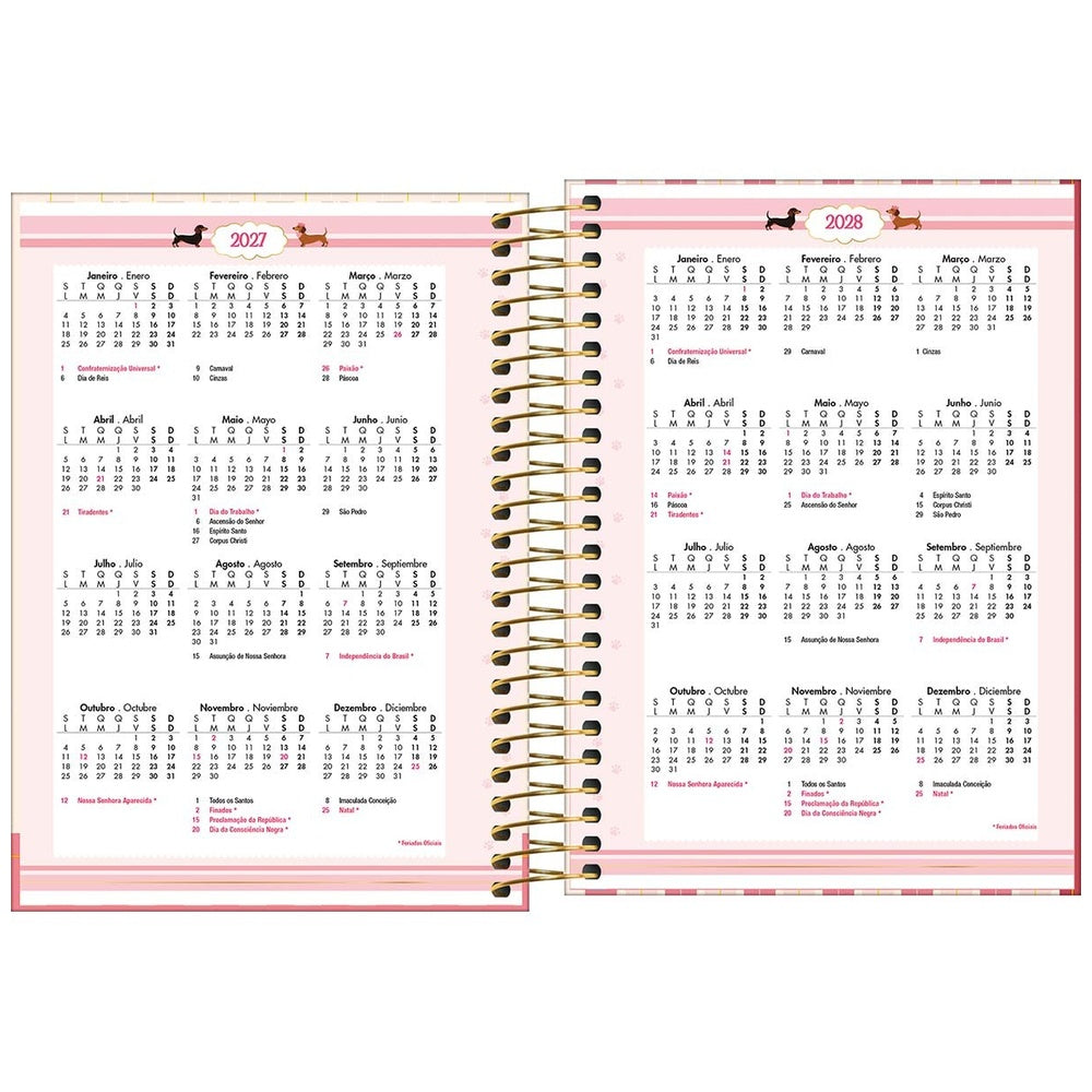 Agenda Espiral Tilibra Bownie M3 2027 Salchica