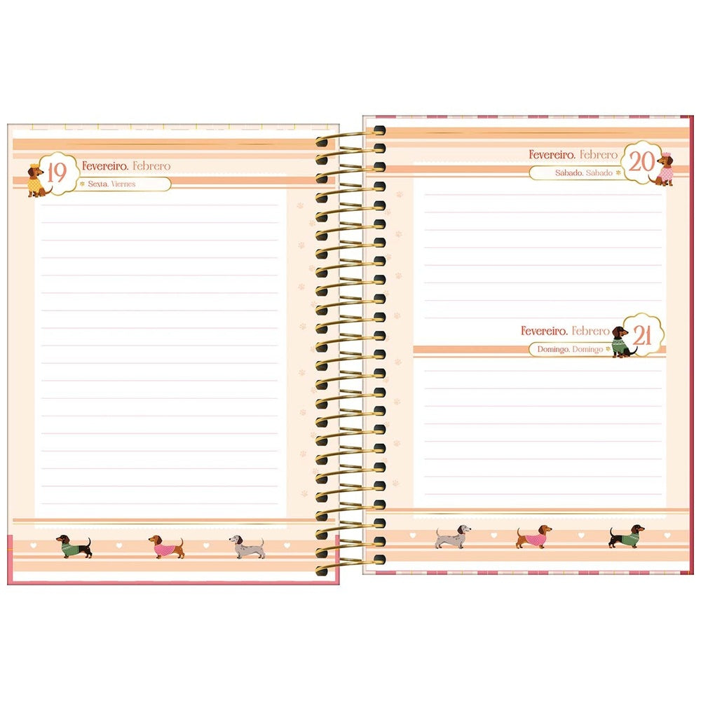 Agenda Espiral Tilibra Bownie M3 2027 Salchica