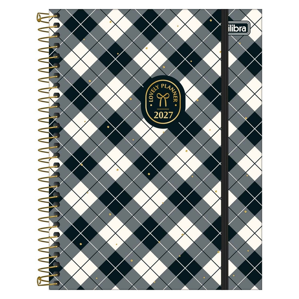 Planner Espiral Tilibra Wets Village M7 2027 Cuadros