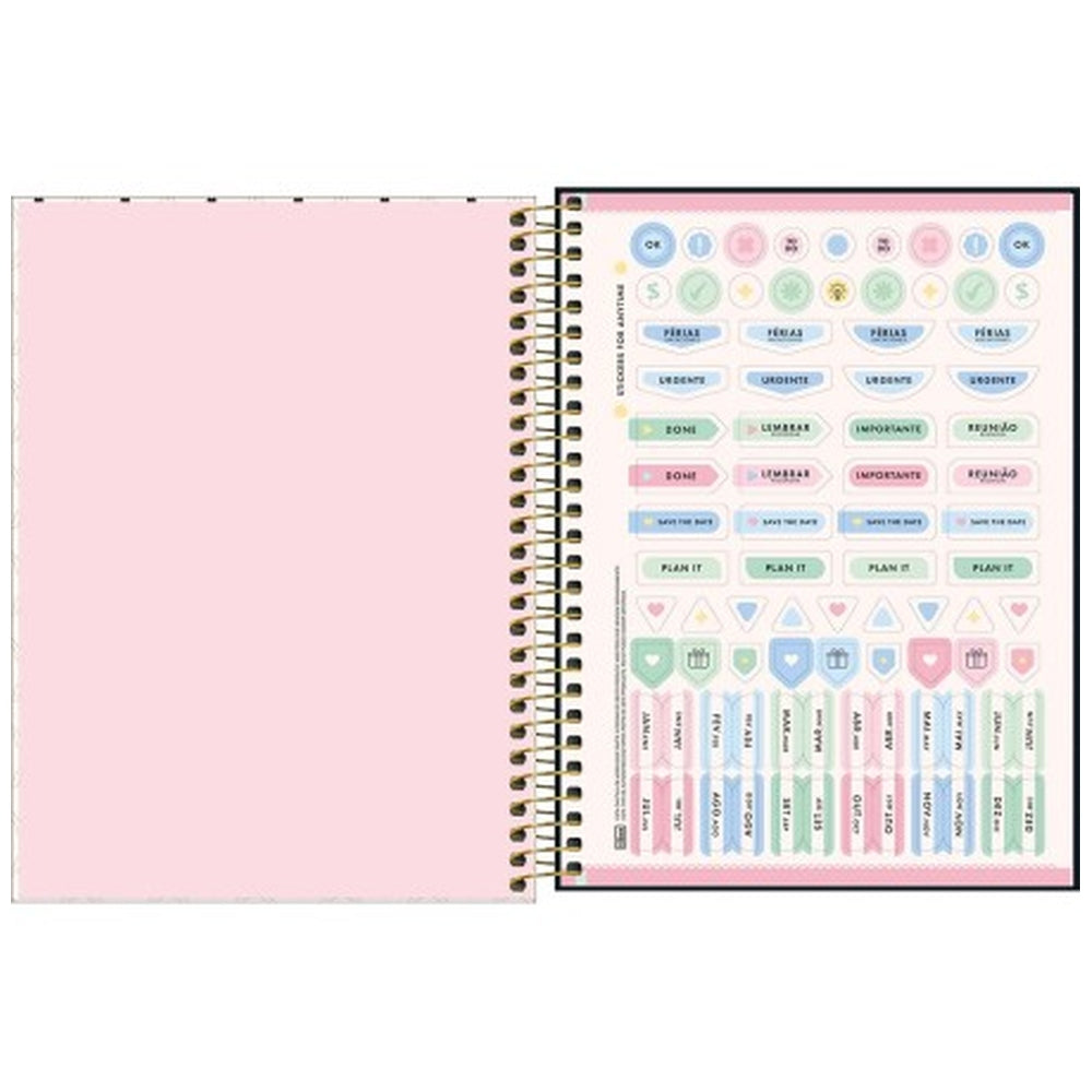 Planner Espiral Tilibra Wets Village M7 2027 Cuadros